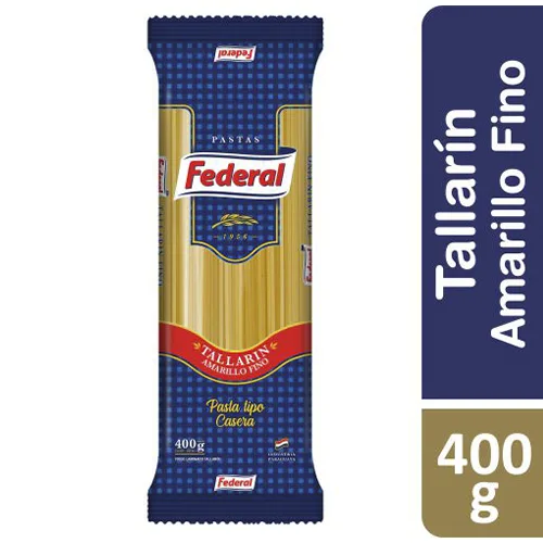 FIDEO FEDERAL 400GR.TALLARIN AMARILLO FINO