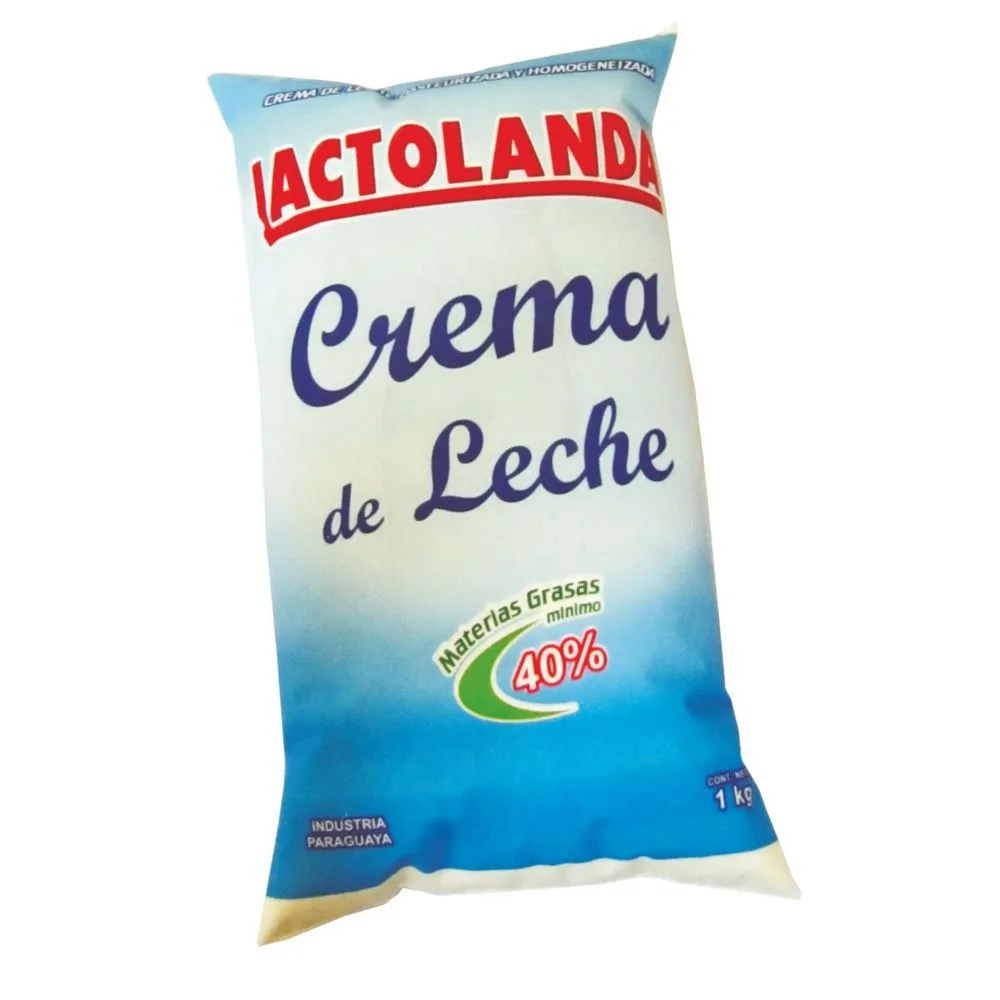 CREMA DE LECHE LACTOLANDA SACHET X 1L