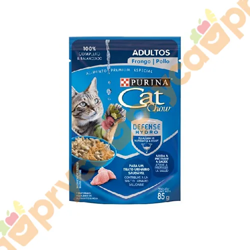 COMIDA P/GATO CAT CHOW POLLO ADUL 85GR.HUMEDOS
